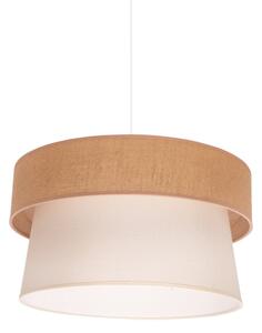 Duolla - Luster na lanku ETNIC 1xE27/40W/230V pr. 45 cm krémová/béžová