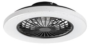 RABALUX 71329 Dalfon2 stropné svietidlo s ventilátorom D485mm LED 48W/1900lm 3000-6500K čierna, stmievateľné, diaľkový ovládač, starlight efekt