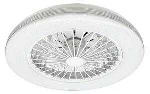RABALUX 71330 Dalfon2 stropné svietidlo s ventilátorom D485mm LED 48W/3100lm 3000-6500K čierna, stmievateľné, diaľkový ovládač, starlight efekt