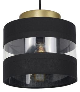 Luster na lanku HAVARD 1xE27/60W/230V čierna/mosadz