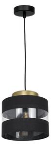 Luster na lanku HAVARD 1xE27/60W/230V čierna/mosadz