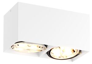 Zuma Line ACGU10-116 - Bodové svietidlo BOX 2 2xGU10-ES111/15W/230V biela