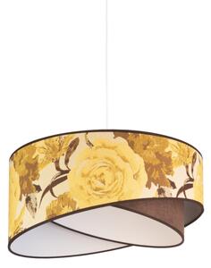 Duolla - Luster na lanku ROYAL 1xE27/40W/230V pr. 50 cm žltá