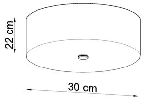 Sollux SL.0759 - Stropné svietidlo SKALA 3xE27/60W/230V pr. 30 cm biela