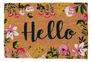 H&S Decoration Vonkajšia rohožka Hello Flowers, 60x40 cm