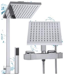 Granitan - Dažďová sprcha - Sprchová hlavica - Sprcha čierna - mosadz - CUBE