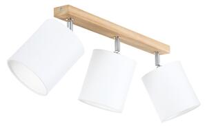 Spot-Light 56744374 - Bodové svietidlo APRILLIA 3xE27/25W/230V dub/biela