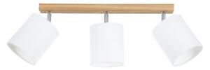 Spot-Light 56744374 - Bodové svietidlo APRILLIA 3xE27/25W/230V dub/biela