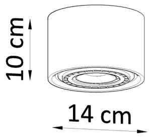 Sollux SL.0913 - Stropné svietidlo BASIC AR111 1xGU10/40W/230V buk