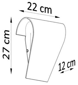 Sollux SL.0863 - Nástenné svietidlo CLINO 1xE27/46W/230V