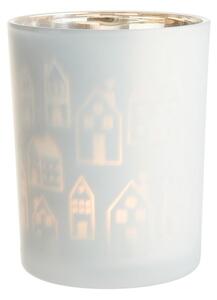 VILLAGE Svietnik na čajovú sviečku 10 cm - biela