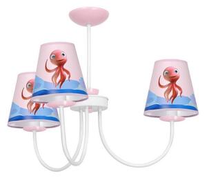 Detský luster na tyči OCTOPUS 3xE14/40W/230V