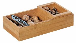 Kesper 62830 Miska na orechy s luskáčikom hranatá, 30 x 16 x 7,5 cm