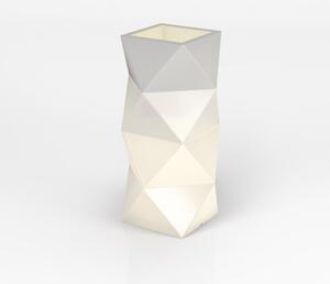 MONUMO Dizajnový kvetináč MONUMO ASTI - biely s osvetlením