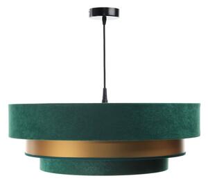 Luster na lanku TRINITI 1xE27/60W/230V zelená/zlatá