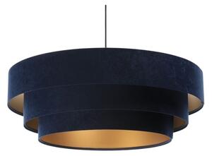 Luster na lanku TRINITI 1xE27/60W/230V modrá/zlatá