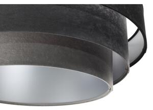 Luster na lanku TRINITI 1xE27/60W/230V čierna/šedá