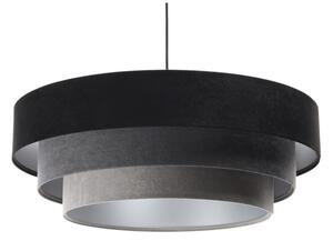 Luster na lanku TRINITI 1xE27/60W/230V čierna/šedá