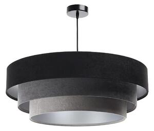 Luster na lanku TRINITI 1xE27/60W/230V čierna/šedá