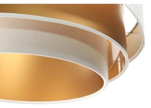 Luster na lanku TRINITI 1xE27/60W/230V biela/zlatá