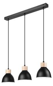 Luster na lanku NICO 3xE27/60W/230V čierna