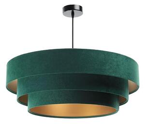 Luster na lanku TRINITI 1xE27/60W/230V zelená/zlatá