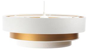 Luster na lanku TRINITI 1xE27/60W/230V biela/zlatá