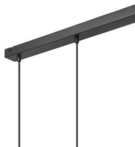 Luster na lanku NICO 3xE27/60W/230V čierna