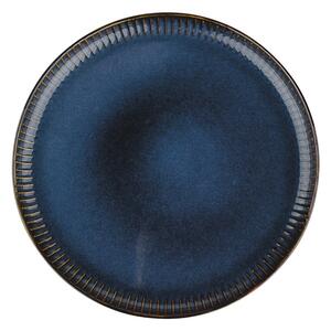 Altom Porcelánový plytký tanier Reactive Stripes modrá, 26 cm