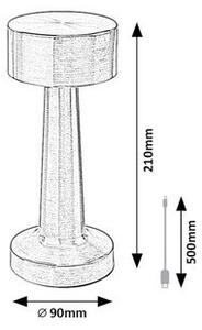 Rabalux SENAN LED stolná lampa 74207
