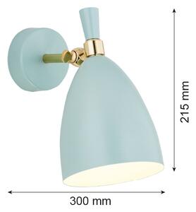 Argon 4700 - Nástenné svietidlo CHARLOTTE 1xE27/15W/230V modrá/zlatá