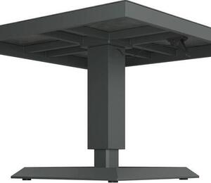 STÔL NA TERASU, kov, sklo, 85/85/51-71 cm Ambia Garden - Záhradné stoly