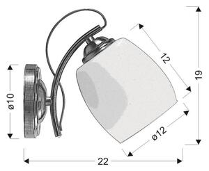 Nástenné svietidlo AMBA 1xE27/40W/230V