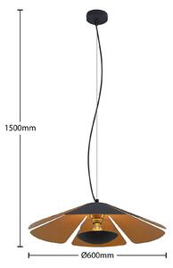 Lucande Jemmily závesná lampa, 1-plameňová, 60 cm