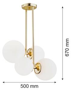 Argon 1743 - Luster na tyči MORITZ 4xE27/15W/230V