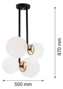 Argon 1739 - Luster na tyči MORITZ 4xE27/15W/230V