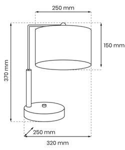 Stolná lampa LINO 1xE27/60W/230V