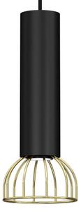 Luster na lanku DANTE 1xGU10/25W/230V čierna/zlatá