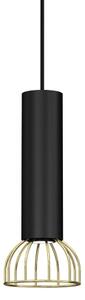 Luster na lanku DANTE 1xGU10/25W/230V čierna/zlatá