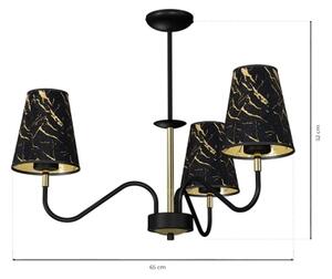 Luster na tyči HERMES 3xE27/60W/230V