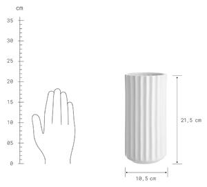 LIV Keramická váza 20 cm - biela