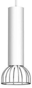 Luster na lanku DANTE 1xGU10/25W/230V biela/lesklý chróm