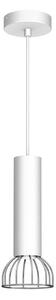 Luster na lanku DANTE 1xGU10/25W/230V biela/lesklý chróm