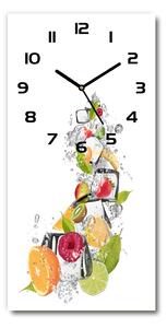 Moderné hodiny nástenné Ovocie a ľad