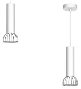 Luster na lanku DANTE 1xGU10/25W/230V biela/lesklý chróm