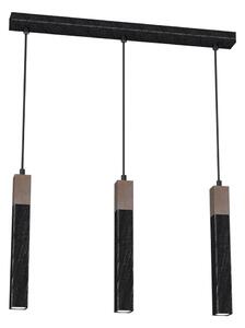 Luster na lanku SOLO 3xGU10/MR11/40W/230V čierna