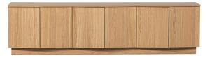 TV stolík z dubového dreva v prírodnej farbe 200x52x45 cm Zuma – WOOOD
