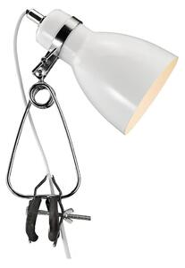Nordlux - Stolná lampa s klipom CYCLONE 1xE14/15W/230V biela