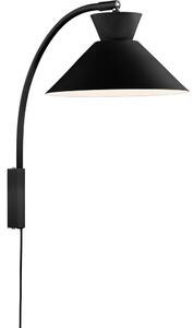 Nordlux - Nástenná lampa DIAL 1xE27/40W/230V čierna