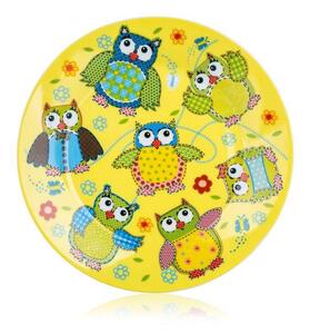 BANQUET Detský keramický tanier 20cm plytký OWLS
